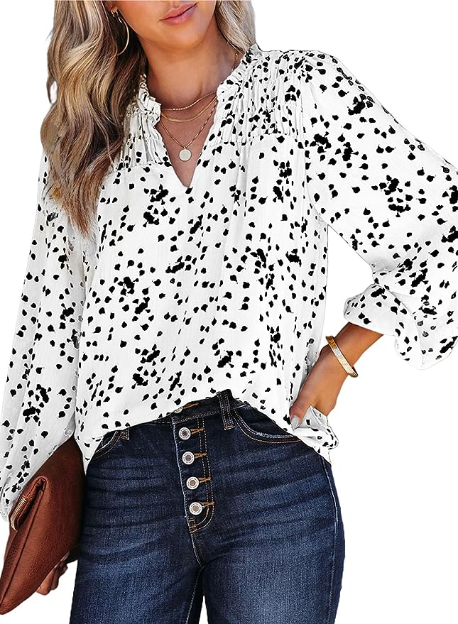 Unveiling Unmatched Elegance: Dokotoo Oversized Smocked Business Blouse