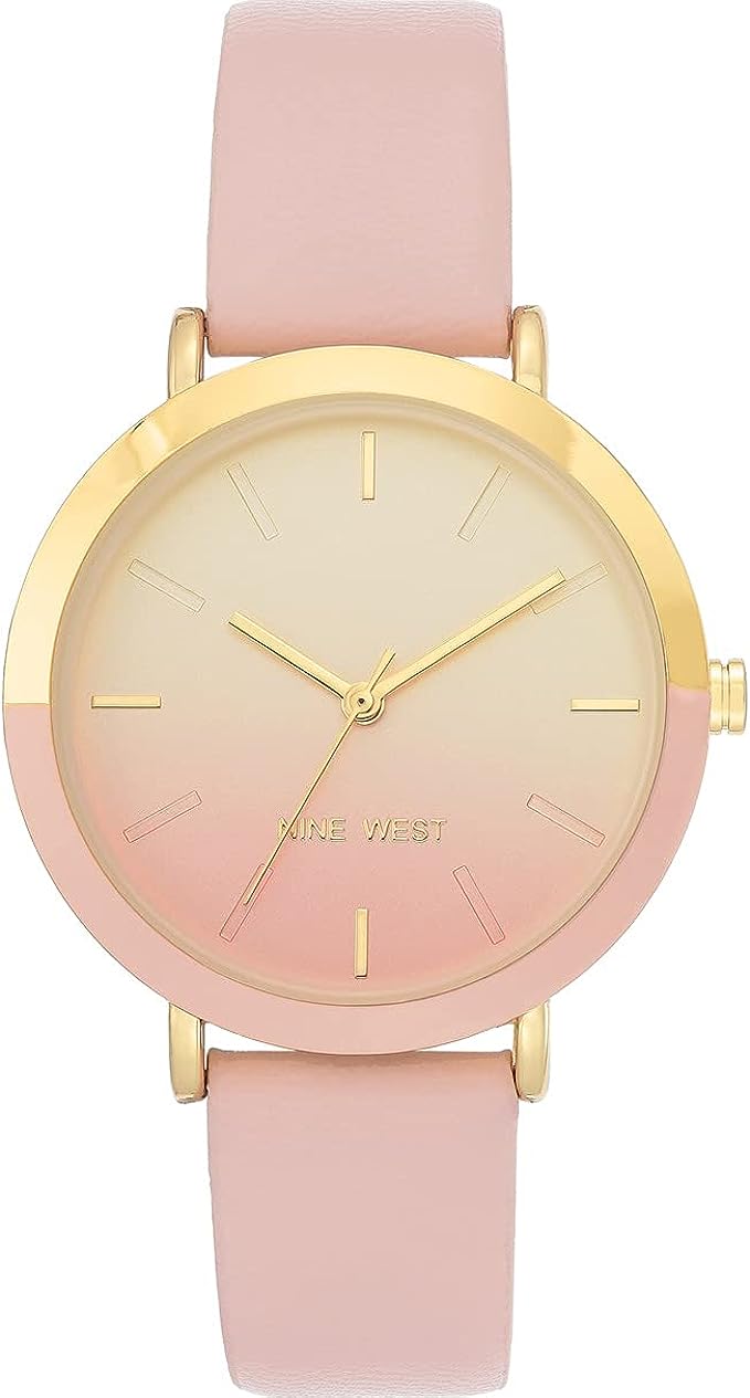 “Elevate Your Style with the Nine West Women’s Strap Watch – A Timepiece of Elegance and Precision”