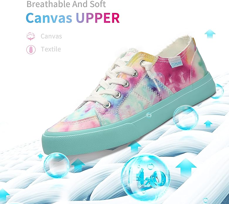Step into Style and Comfort with Obtaom Rainbow Fashion Sneakers!